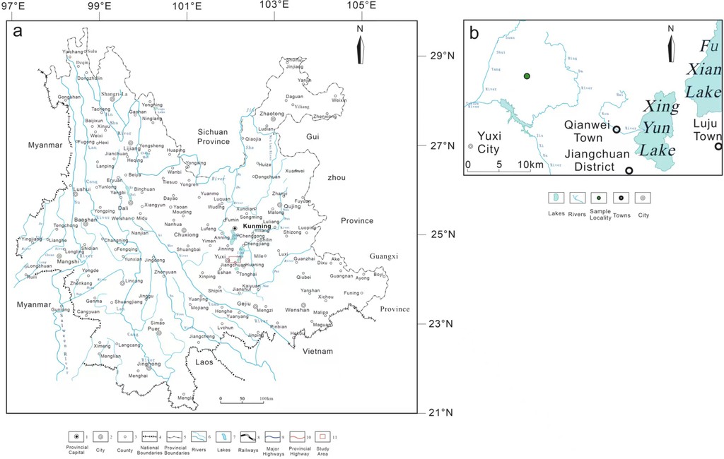 Published distribution and type-locality map for the research collection.