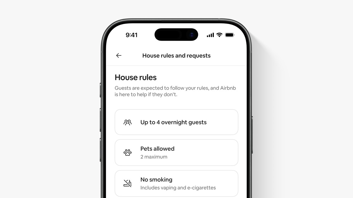 Image accompanying Airbnb’s official guide to changes in house rules. Context image, not a photograph of a disputed guest stay.